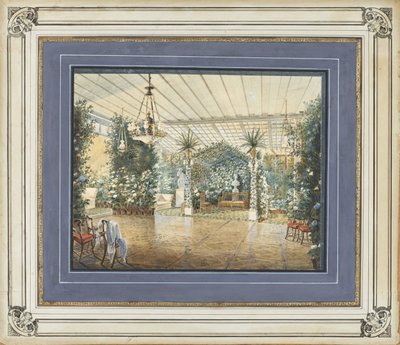 A Russian Winter Garden by Vasili Semenovich Sadovnikov